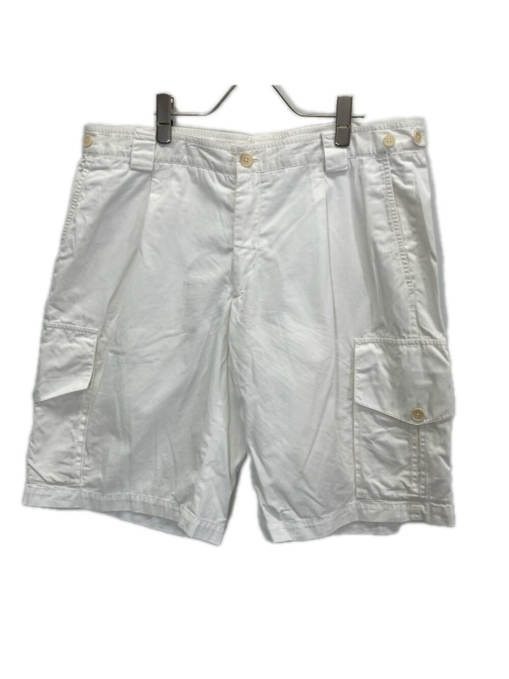 Hermes White Cotton Short Cargo 46 Shorts